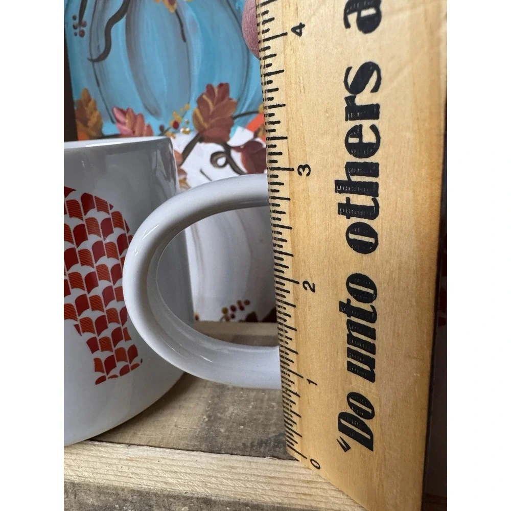 Room Essentials ELEPHANT Red Orange 2 Coffee Mugs Cups Ceramic RE TARGET 12oz.